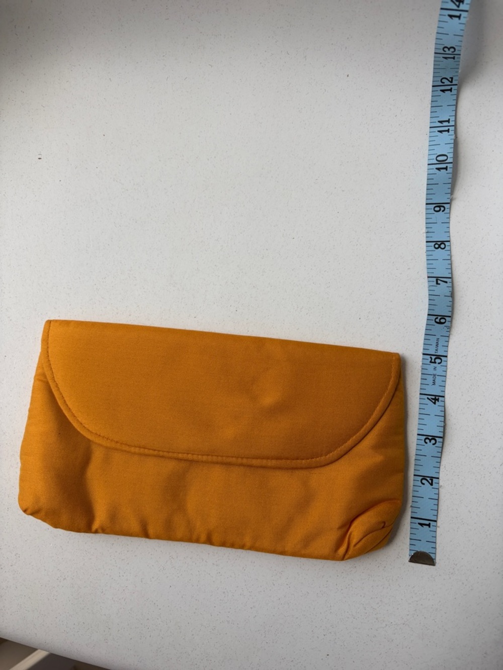 Silk Mustard Yellow Fold-Over Clutch